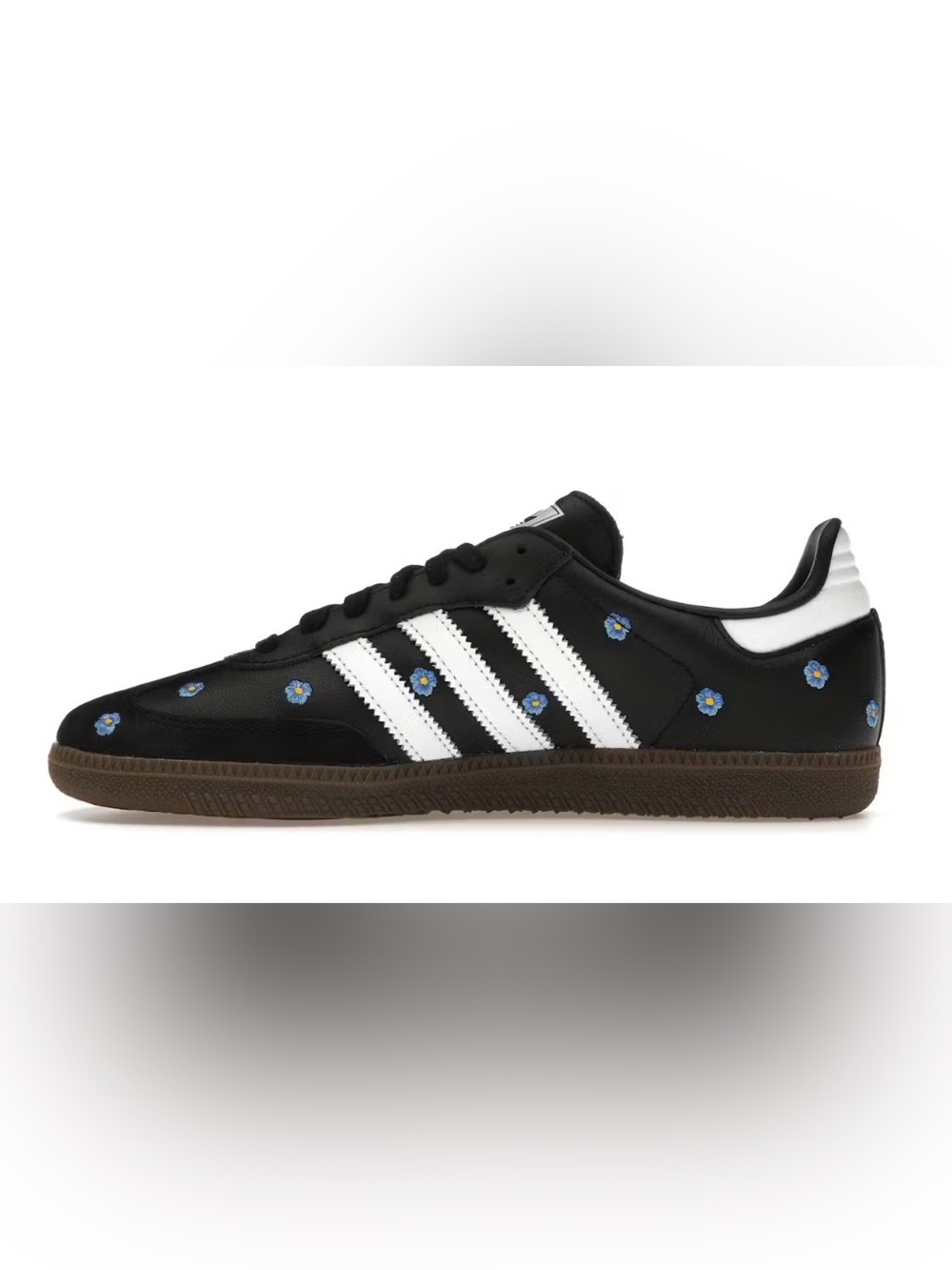NEW [adidas] Samba Blue Floral Black Classic Low-Top Sneakers Shoes Women’s 6 - Picture 3 of 16